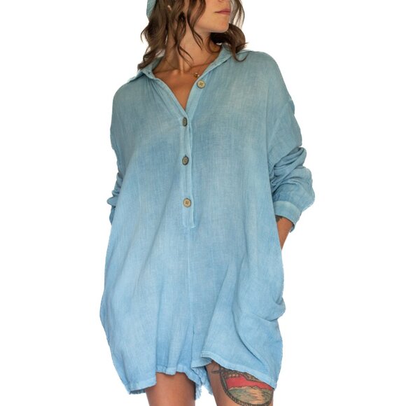 Urban Outfitters • Romper • XS • Blue - Picture 1 of 15